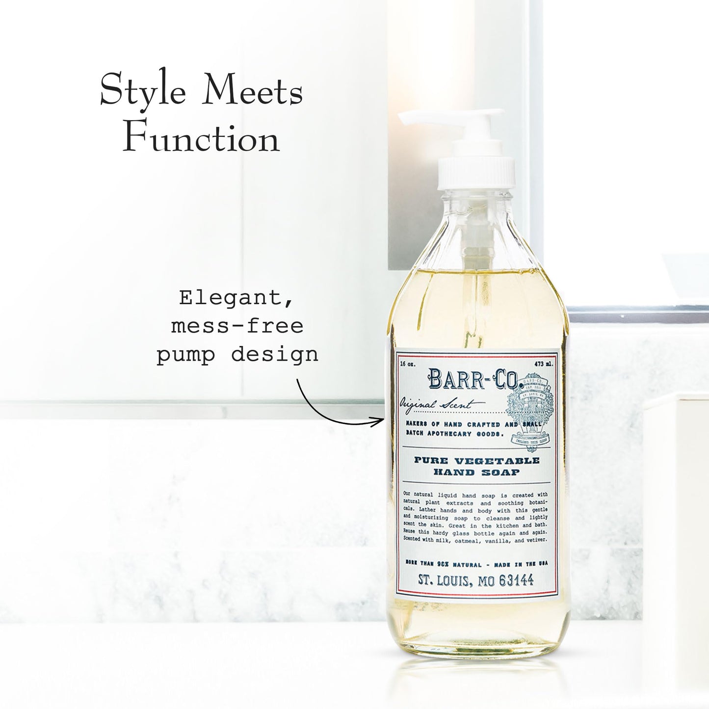 BARR-CO. Original Scent Hand Soap, 16 fl oz