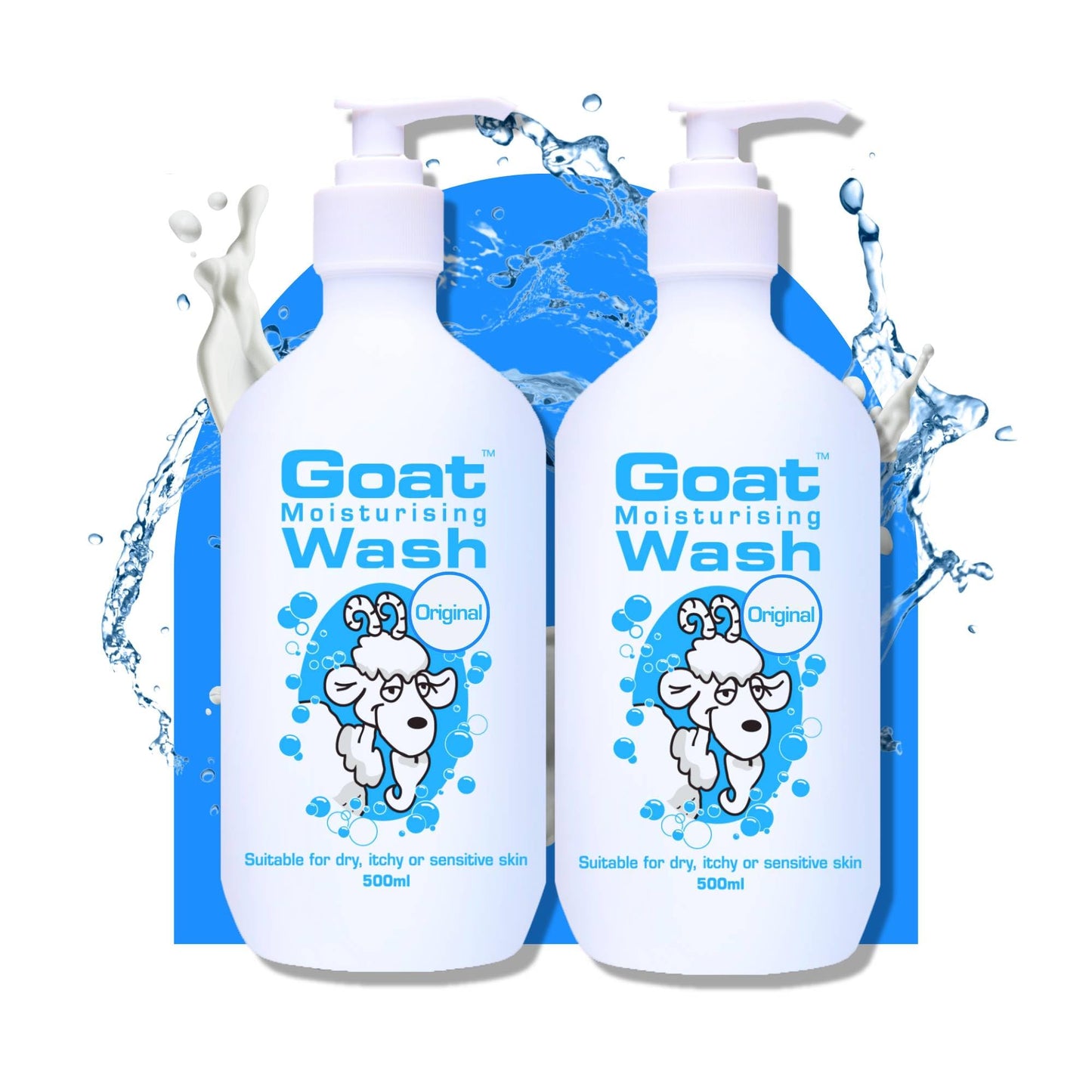 Goat Soap Moisturizing Body Wash Duo Pack Original