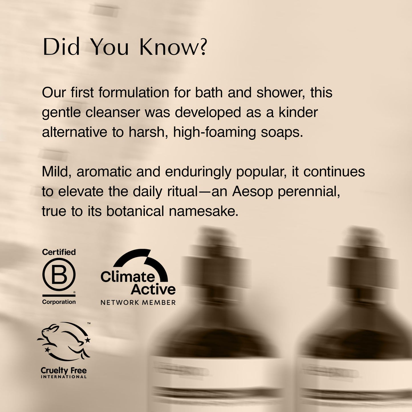 Aesop A Rose By Any Other Name Body Cleanser | Gentle Botanical Cleanser with Rose Petal Oil & Plant Extracts | 500 mL / 16.9 oz