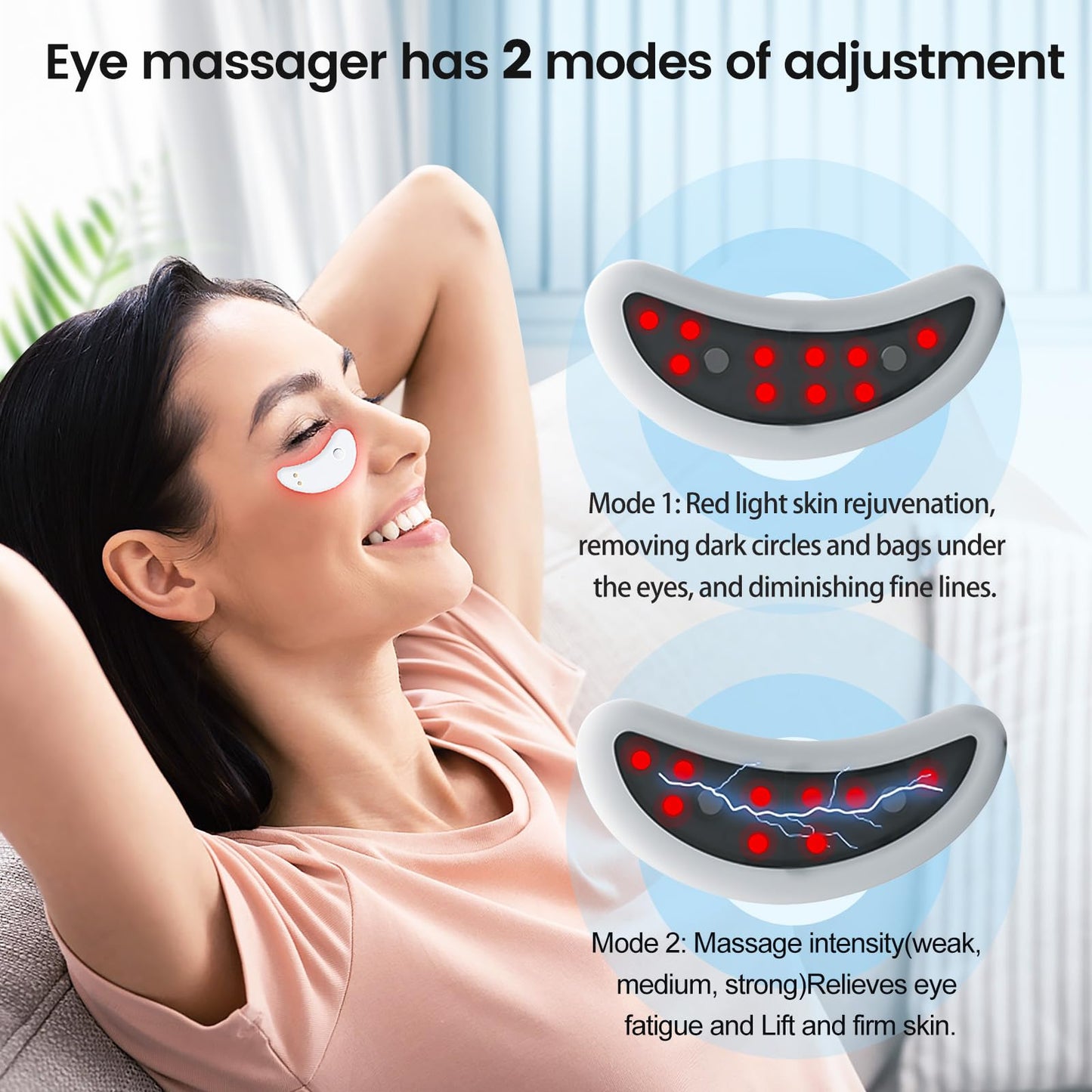 NANSIKE Under-Eye Red Light Therapy Eye Pods