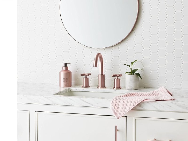 Method Gel Hand Soap - Vanilla & Raspberry Scent | Reusable Pink Aluminum Bottle, 12 oz (Pack of 3)