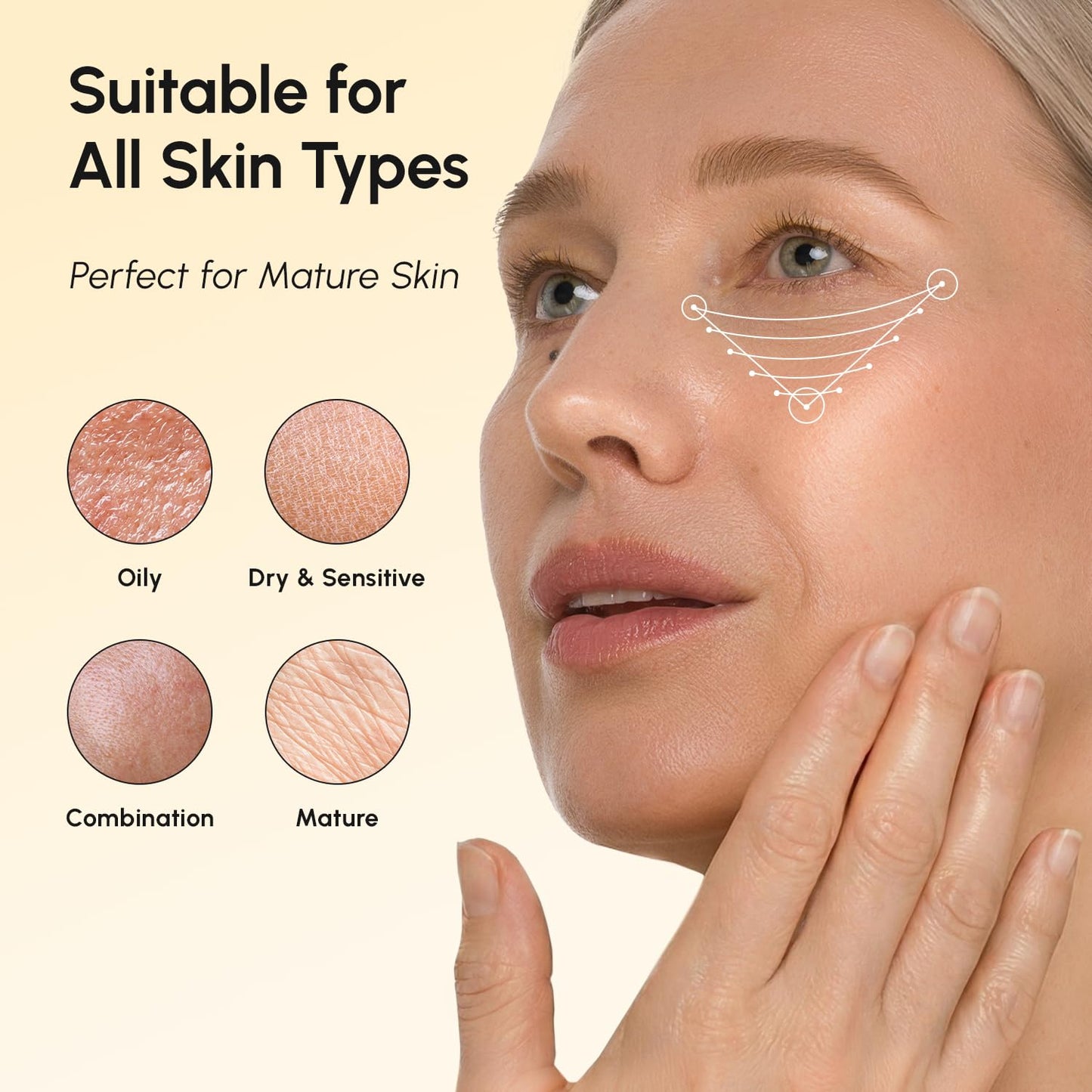 MAREE Under Eye Balm Stick with Retinol & Ceramide Complex – Facial Moisturizer for Dark Circles & Wrinkles – Under Eye Brightener Stick, Anti-Wrinkle Hydrating Face Skincare - 0.28 Ounce