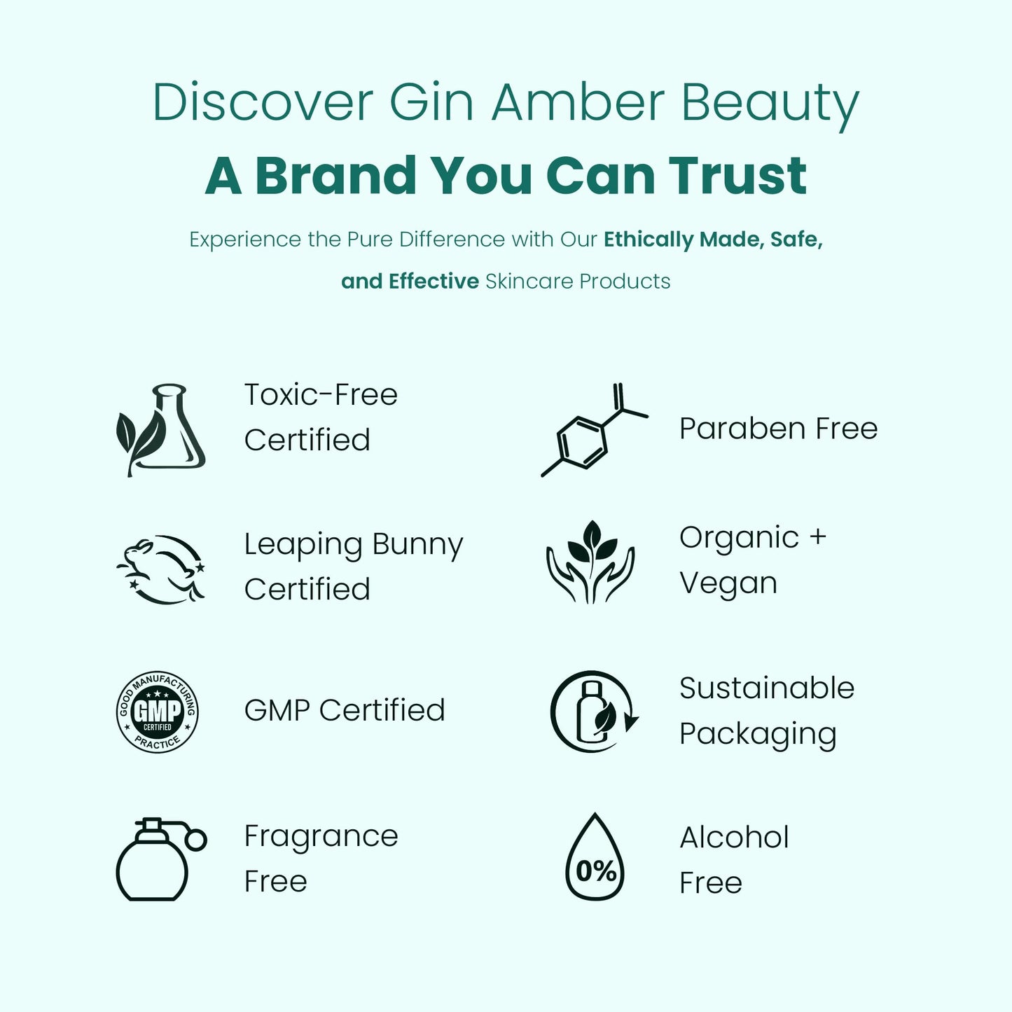 Gin Amber Beauty - Natural 20% Vitamin C Booster - Brightening