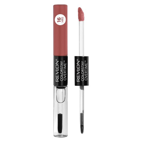 Revlon ColorStay Overtime Liquid Lipstick with Clear Lip Gloss, Lip Makeup Stocking Stuffers for Women, With Vitamin E, 360 Endless Spice, 0.07 Oz