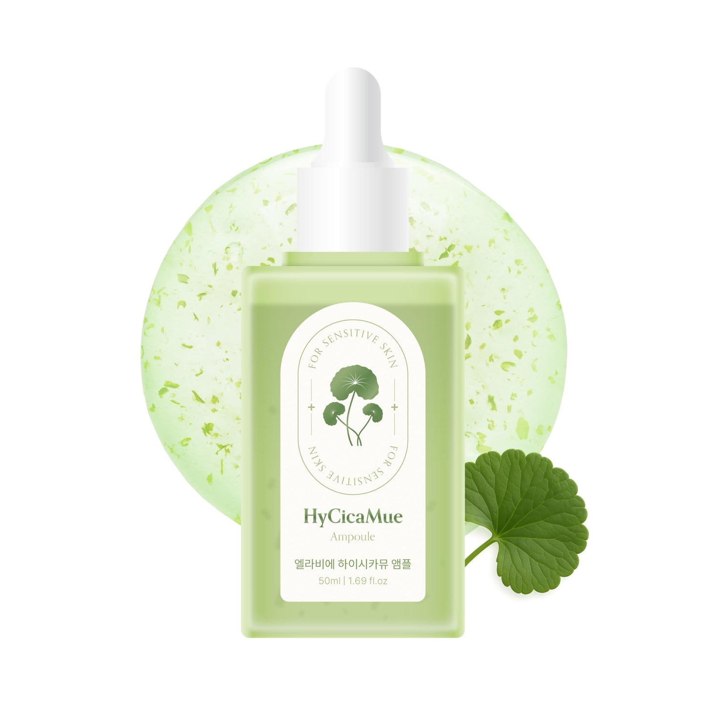 elravie HyCicaMue Ampoule | Lightweight Calming Serum for Sebum Control, Pore Soothing & Barrier Care | Cica, Hyaluronic Acid, Vegan Mucin | Smooth & Fast-Absorbing, Non Comedogenic | Korean Skin Care