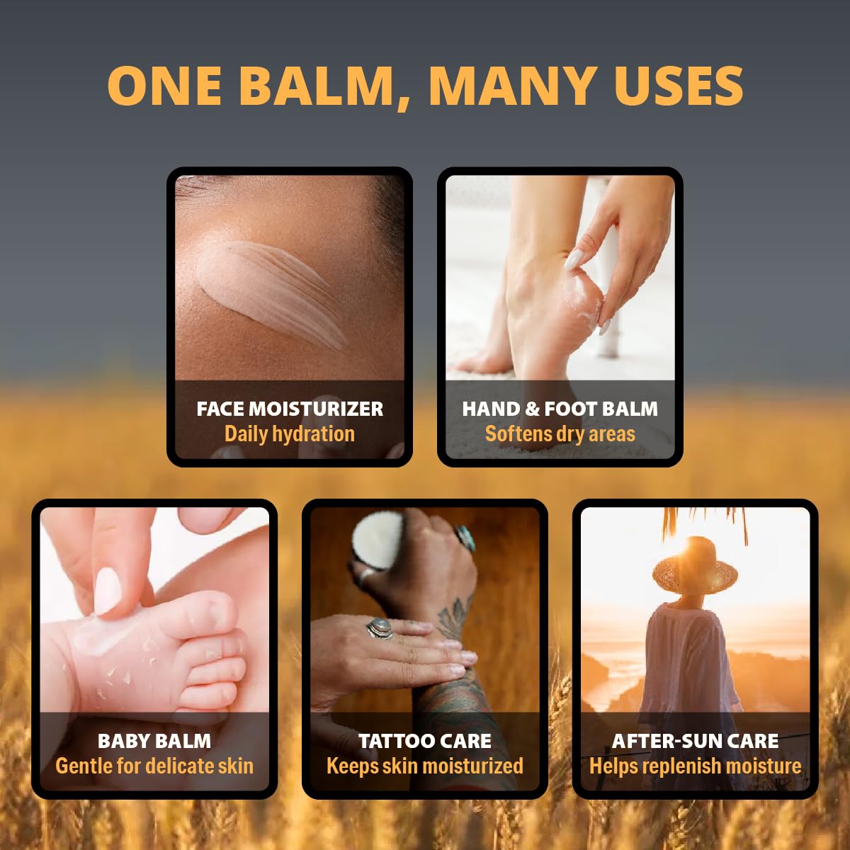 TETON Grass Fed Beef Tallow Balm with Manuka Honey, Olive Oil & Vitamin E – All-Natural Face & Body Moisturizer – Hydrating Skin Cream for Dry, Sensitive Skin – 50ml Glass Jar