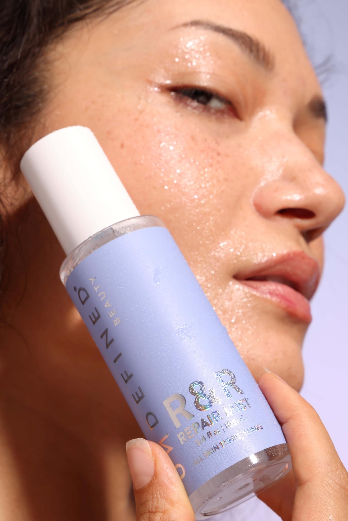Undefined R&R Repair Mist Hypochlorous Acid Spray to calm inflammation, improve texture, increase hydration and balance; travel friendly size 3.4oz