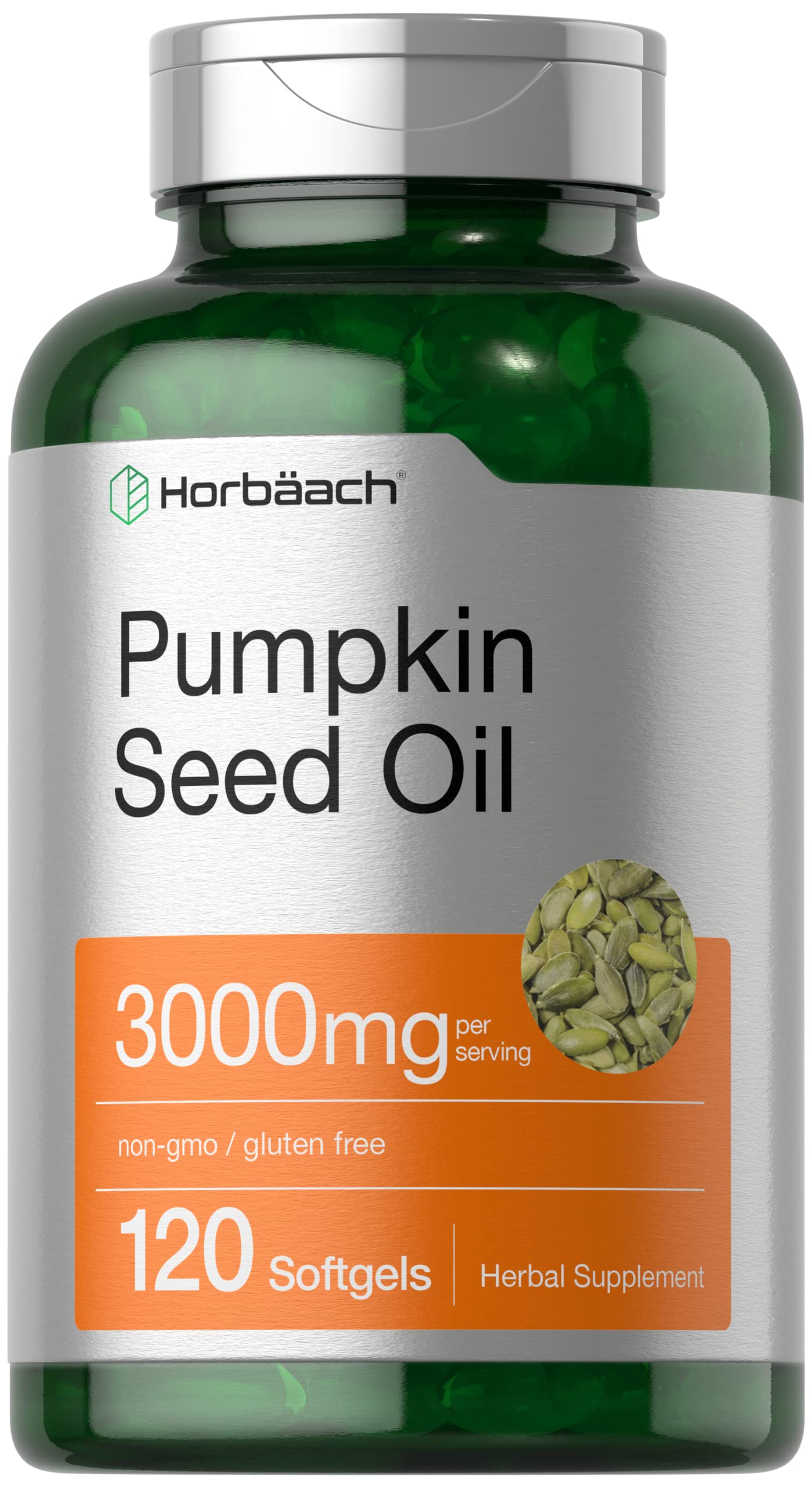 Horbäach Pumpkin Seed Oil 3000mg | 120 Softgel Capsules
