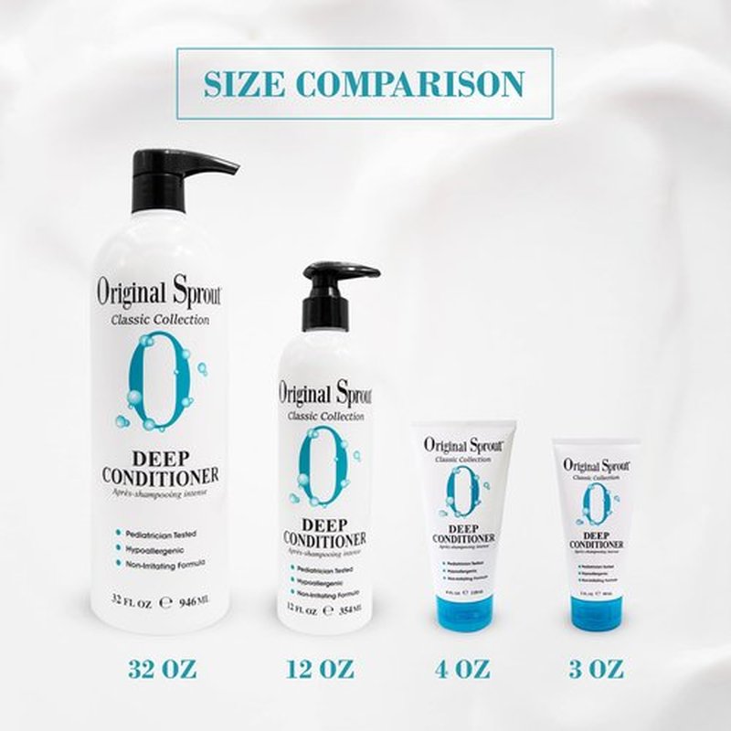 Original Sprout Deep Conditioner for All Hair Types, Vegan Conditioner, 4 oz. Bottle