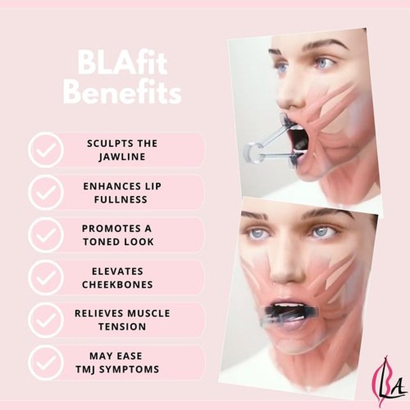 Lip Plumper Device | Non-Invasive Lip Plumping Device, Pain-Free | 60-Second Daily Exercise for Fuller Lips, Defined Jawline & Firmer Skin, MADE IN USA (Lavender)