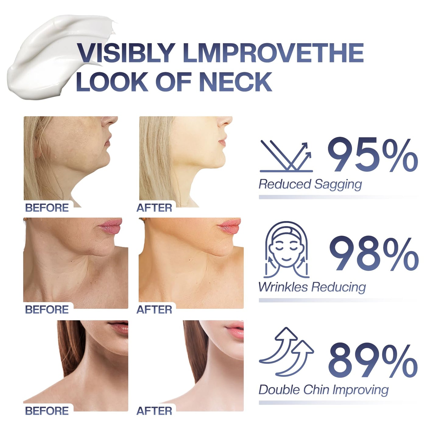 SADOWAY Neck Creams for Tightening and Firming: Anti-Aging Tighten and Lift Neck Firming Cream Hydrating Face Cream Gentle and Effective for an Even Skin Tone and Neck Lift