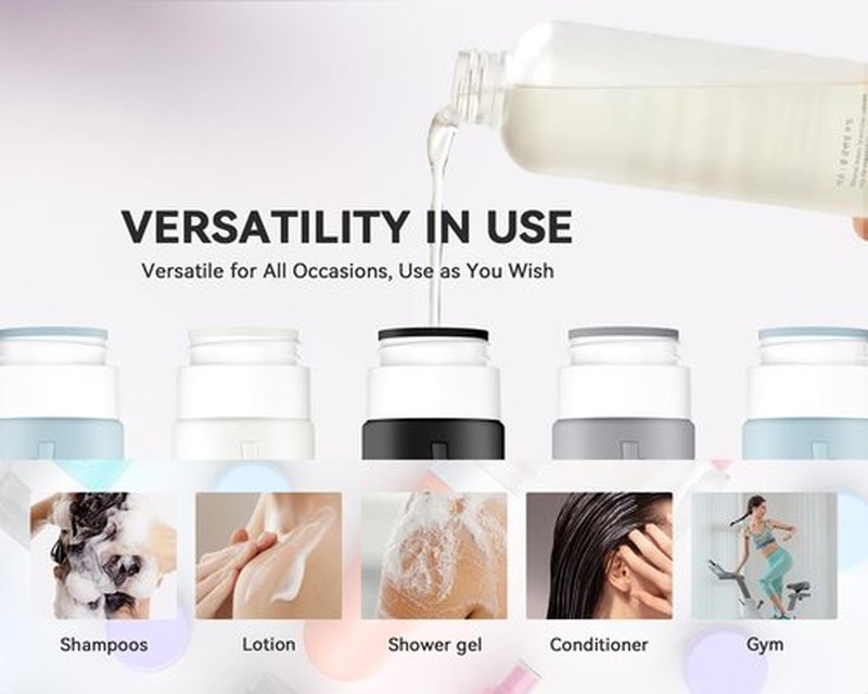 Vinofes 16 Pack Travel Size Toiletries Kits - Leak Proof TSA Approved Travel Bottles for Toiletries Essential - BPA Free Travel Containers for Shampoo, Conditioner, Lotion (16Pcs/Black)