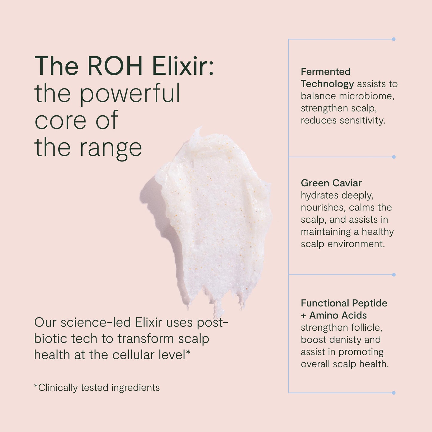ROH Clarify Scalp Scrub 180g - Clarifying deep cleanse for build-up prone hair and oily scalp, Cruelty-Free