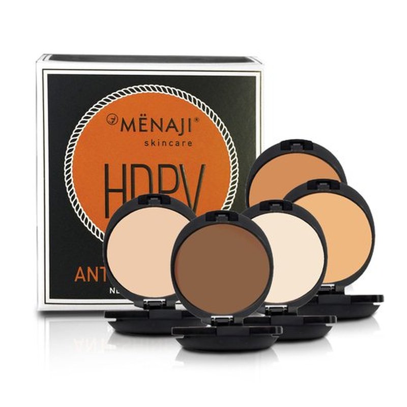 MËNAJI Anti-Shine Powder (HDPV) - Anti-Shine Face Make-Up for Men - Undetectable Full Coverage - Natural Looking Makeup - Mens Makeup - Mens Concealer- Mens Cosmetics - Contains Vitamin C & E - Light