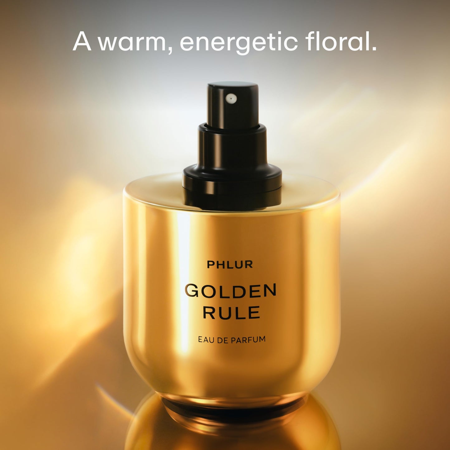 PHLUR Golden Rule Perfume for Women & Men, 50 mL – Mandarin, Pink Pepper & Vanilla Cream Eau de Parfum with Coconut Milk Amber Sandalwood Fragrance
