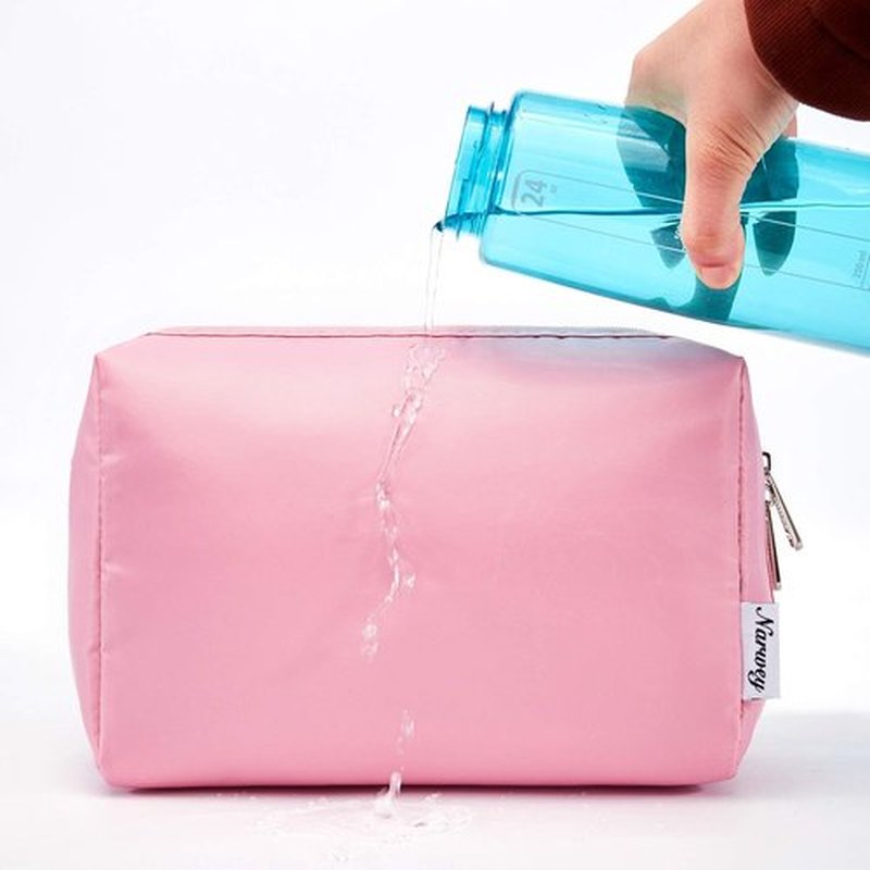Large Makeup Bag Zipper Pouch Travel Cosmetic Organizer for Women (Large, Pink)