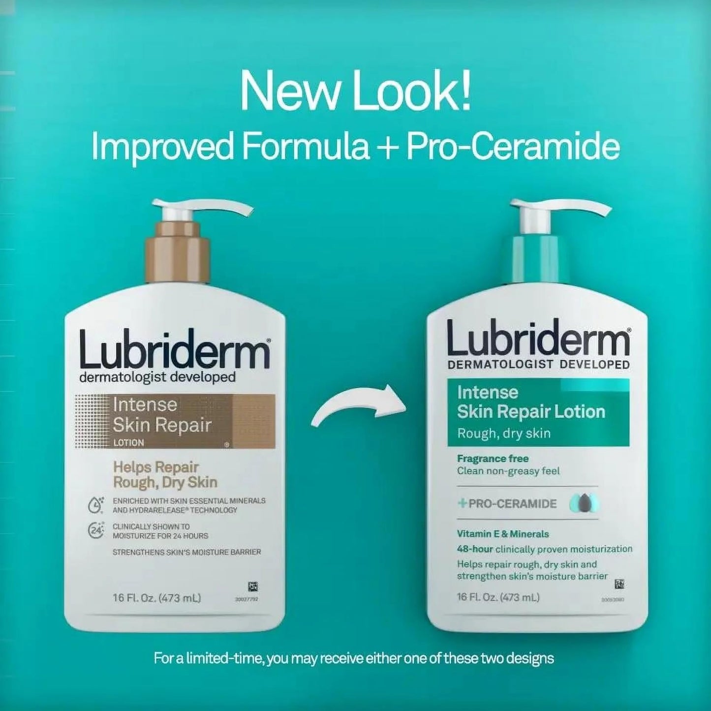 Lubriderm Intense Dry Skin Repair Lotion Fragrance Free 16 fl. oz