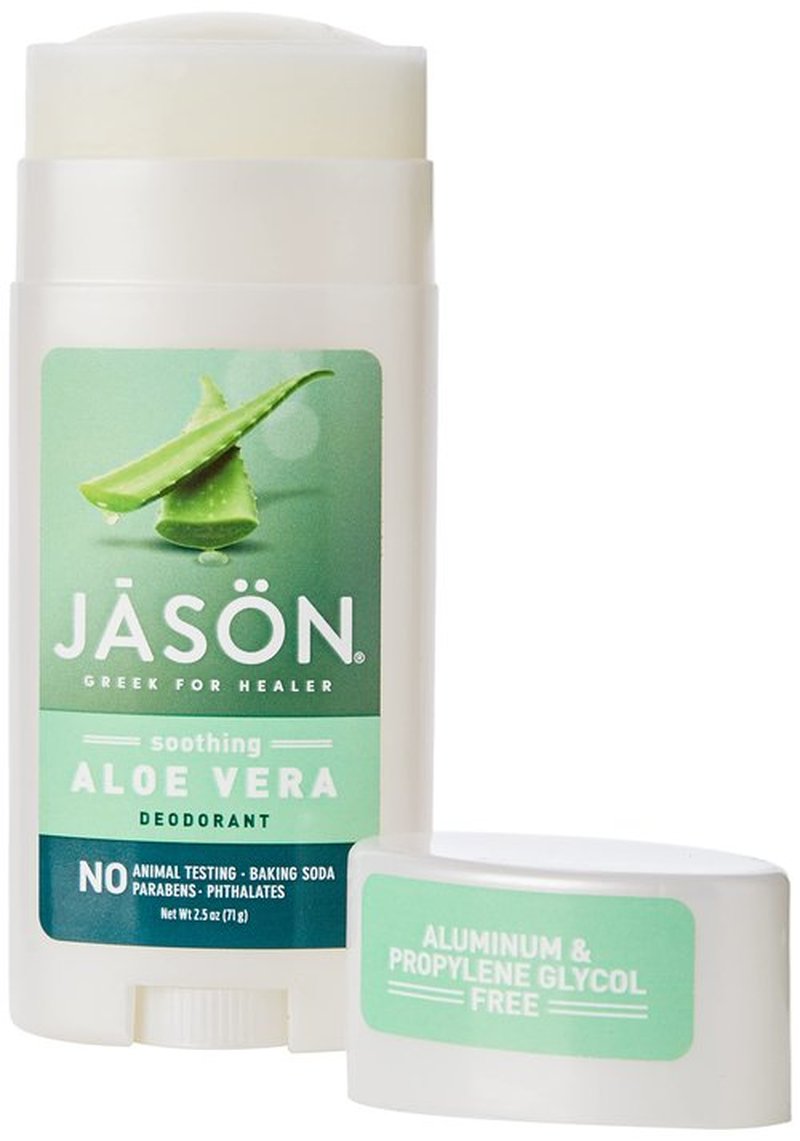 Jason Aluminum Free Deodorant Stick, Soothing Aloe Vera, 2.5 Oz (Packaging May Vary) (Pack of 2)