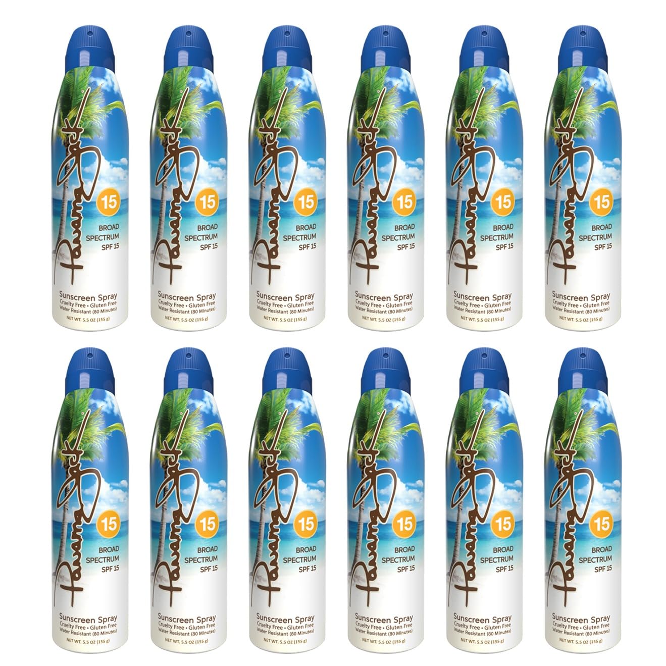 Panama Jack Continuous Spray Sunscreen, Spf 15, 5.5 Ounce