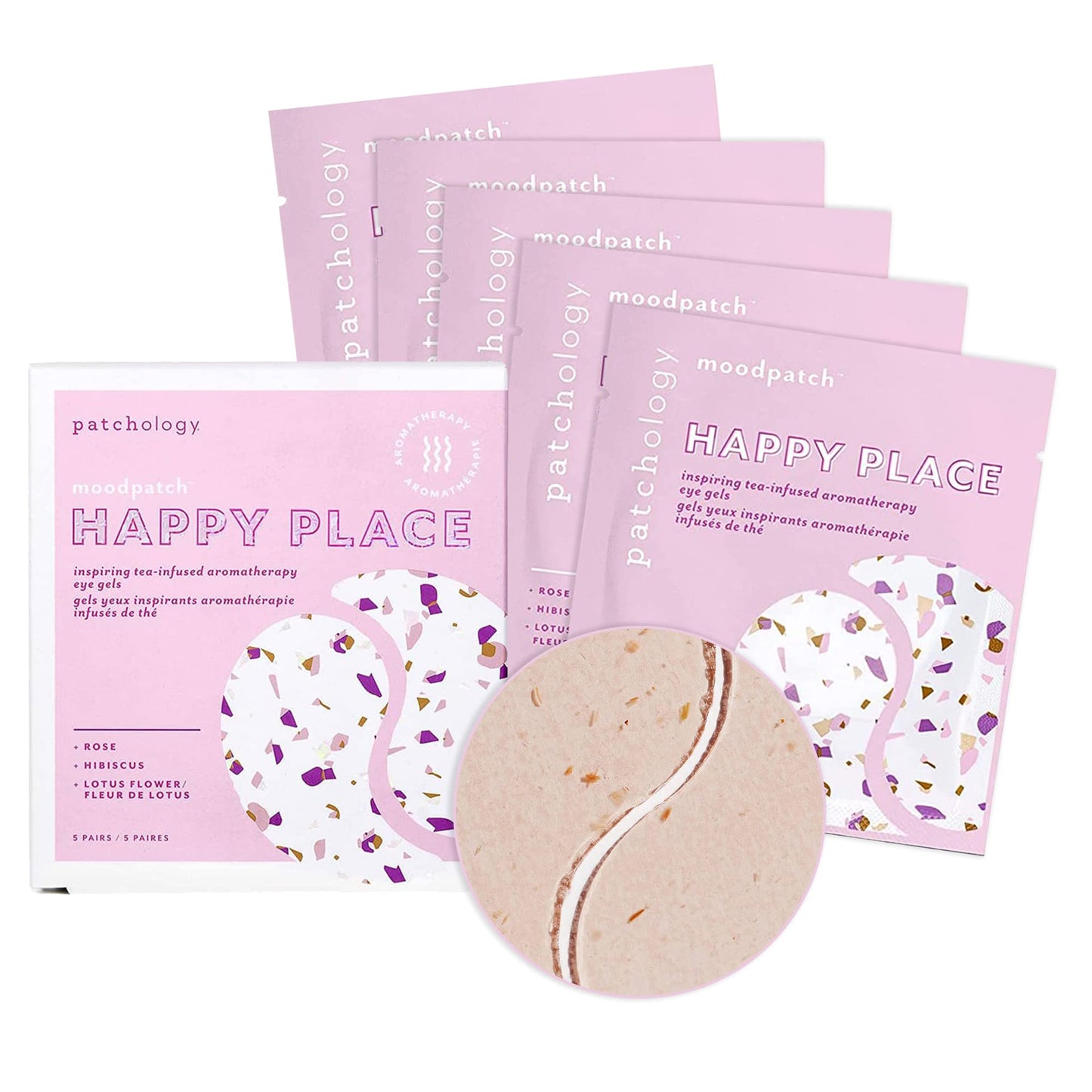 Patchology Happy Place Eye Patches for Puffy Eyes & Dark Circles | 5pk