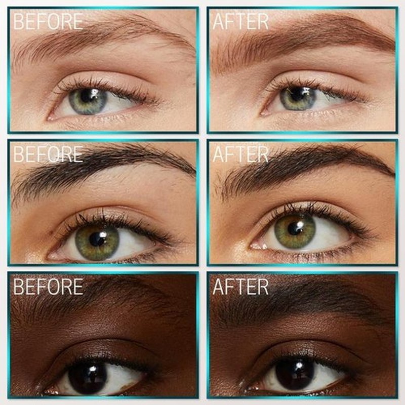 2025 Upgrade 2PCS Magic Eyebrow Pencil, 4-Tip Brow Pen Magic Eyebrow Pen, Waterproof Microblading Eyebrow Pencil Contouring Pen Natural Gap Filling Eyebrow Makeup Brow Pen (Gray-2pcs)