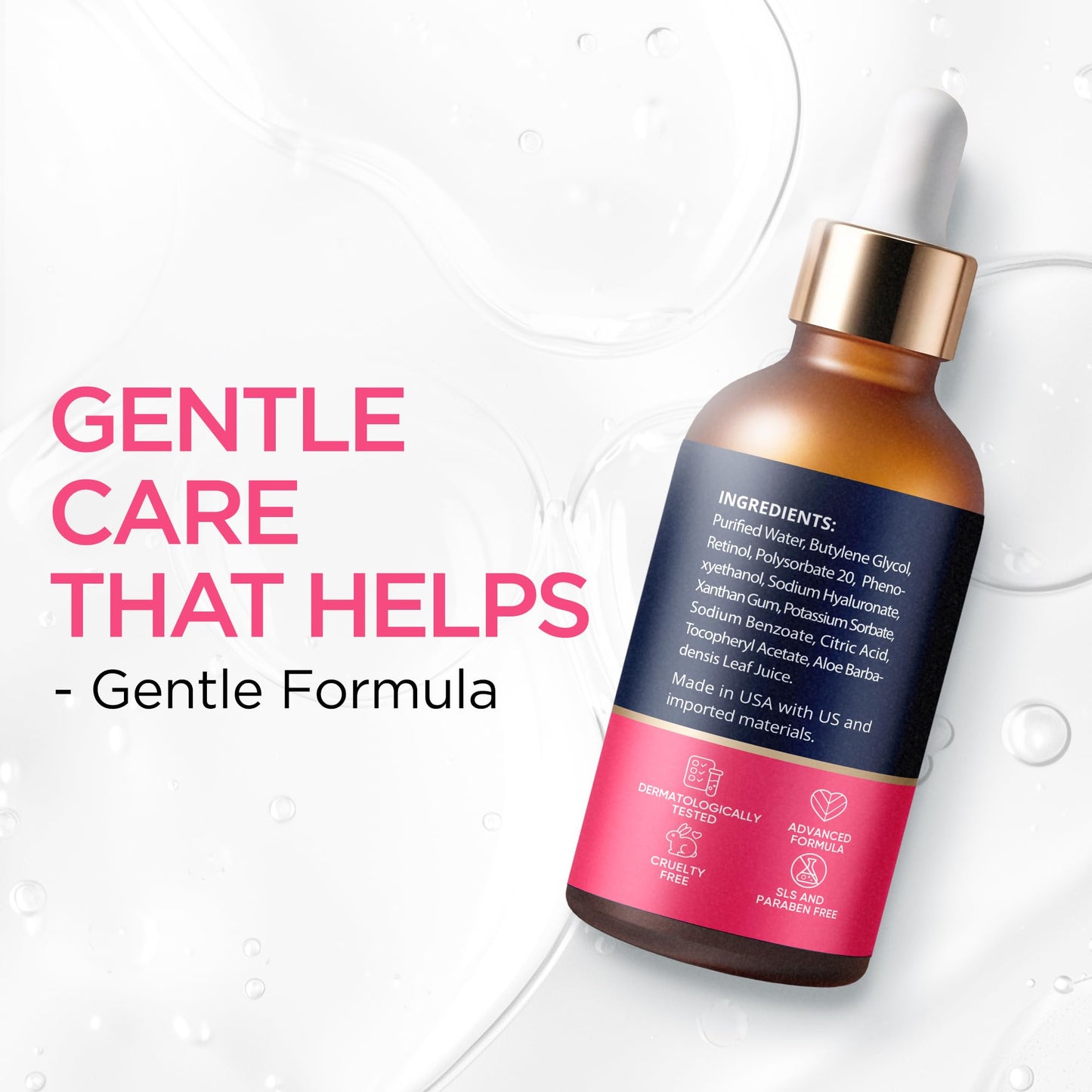 Ember Cloud Retinol Serum for Face with Hyaluronic Acid & Vit E 1 Oz
