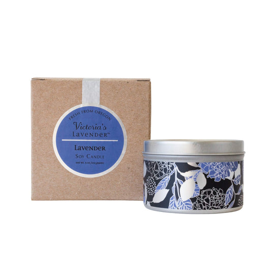 Lavender Luxury Scented Candles 8 Oz - Scented Candles for Home and Relaxation with Essential Oil, Ideal Soy Wax Aromatherapy, Made in the USA, Aesthetic & Romantic by Victoria's Lavender