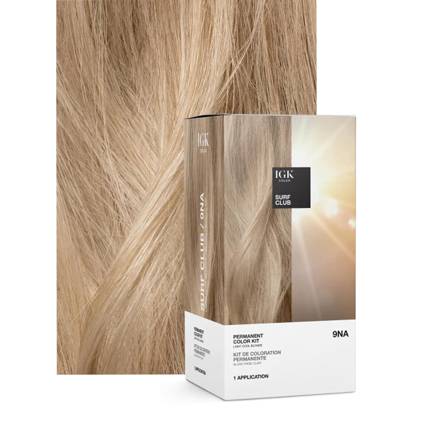 IGK Permanent Hair Dye Color Kit | 7 N Latte - Dark Natural Brown | 100% Gray Color Coverage + Strengthen + Shine | Ammonia Free