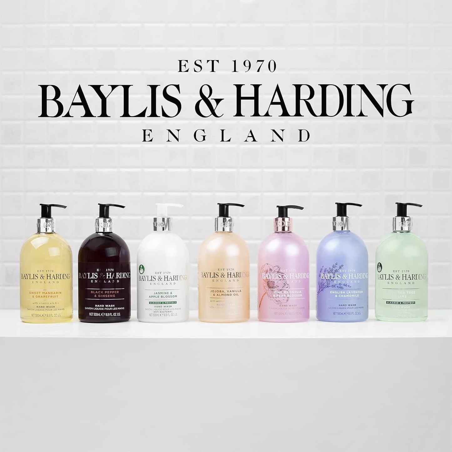 Baylis & Harding Pink Magnolia & Pear Blossom Hand Wash - 16.9 oz (Pack of 3)