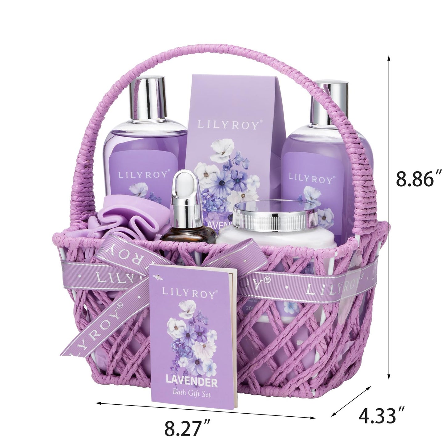 Spa Gifts Set, Birthday Gift for Mom - Lavender Spa Gift Baskets for Women