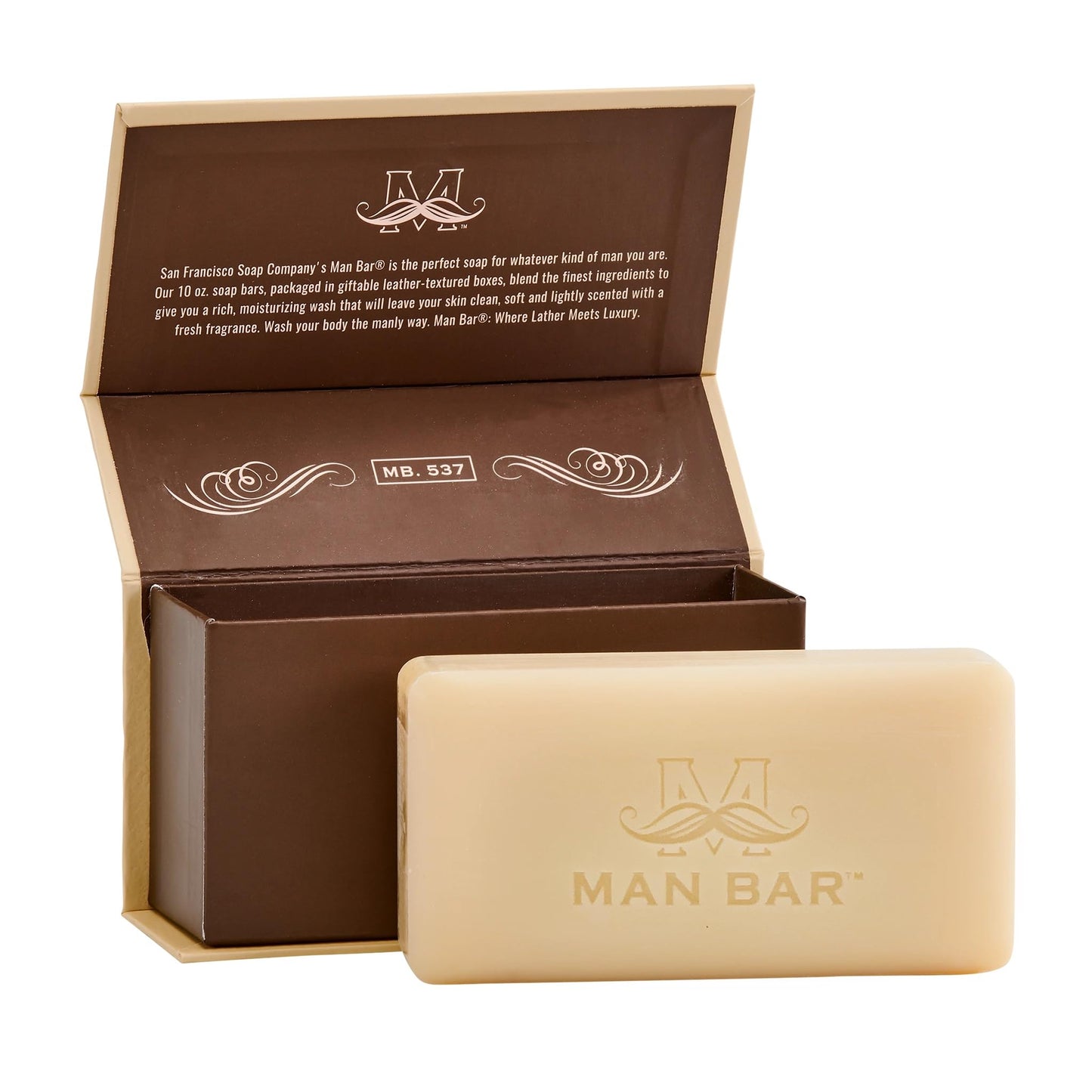 San Francisco Soap Company Malt and Espresso Fragrance Man Bar - Awakening - No Harmful Chemicals - Good for All Skin Types - Made in the USA