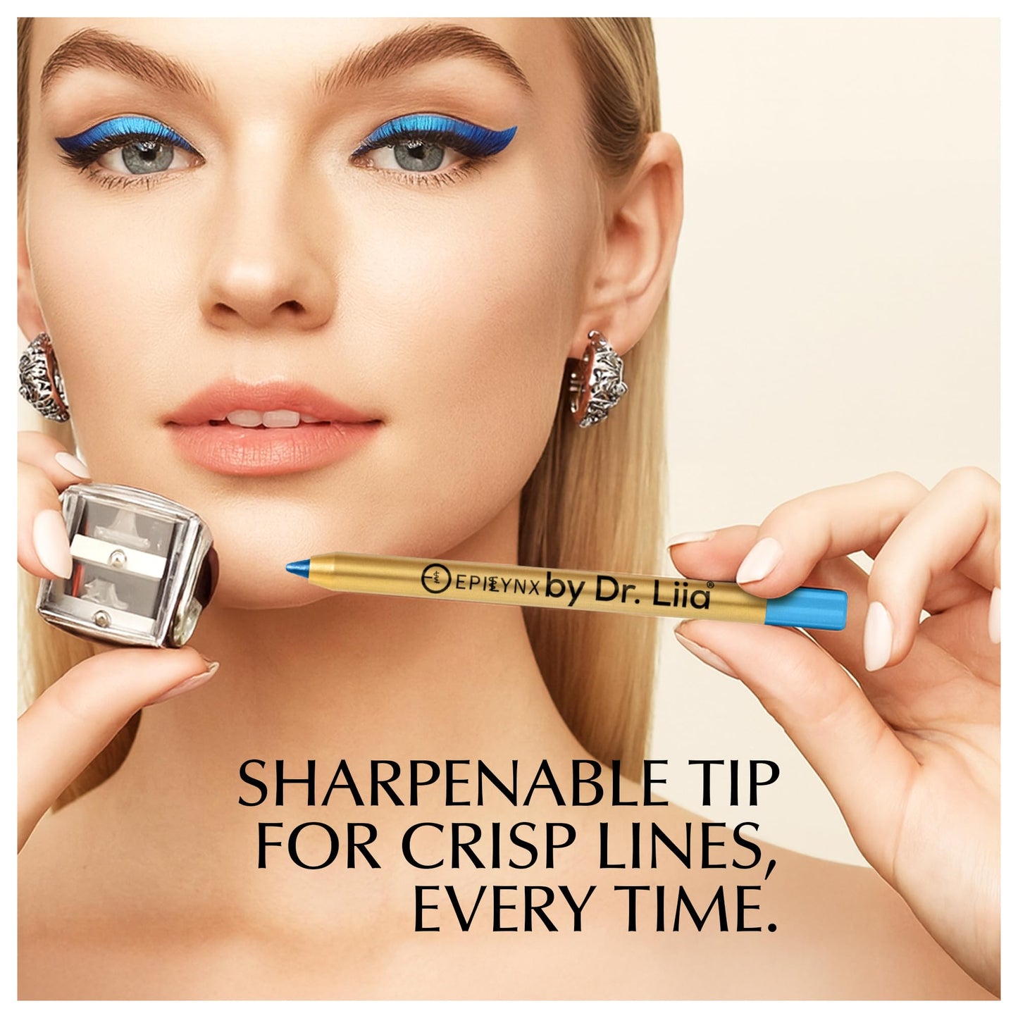 EPILYNX Waterproof Eyeliner Pencil, Smudge-Proof Vegan, Royal Blue Shimmer