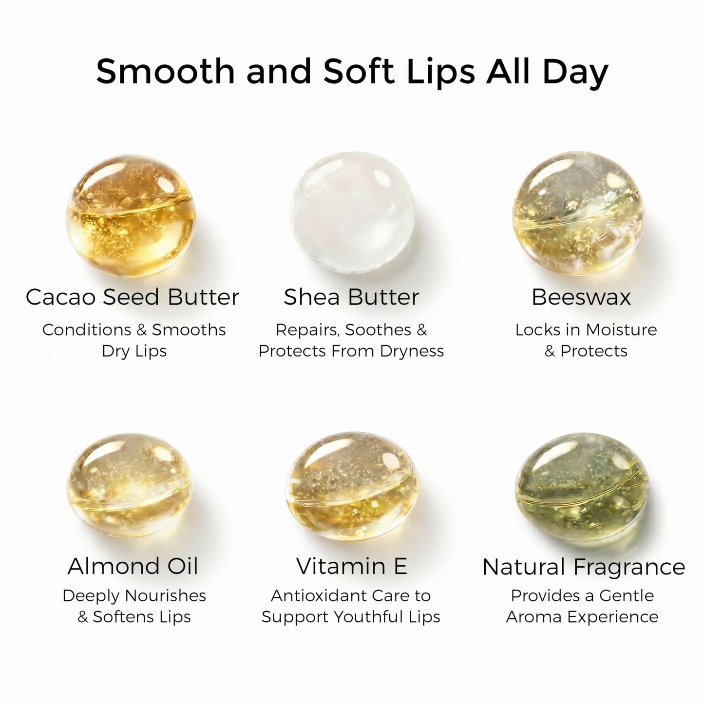 Cherry Lip Balm | Sheer Cherry Tint | Natural Lip Balm & Moisturizing Care with Shea Butter, Cocoa Butter, Beeswax & Almond Oil | Hydrating Lip Balm for Soft, Smooth & Healthy Lips | L6 KØØZMETIK