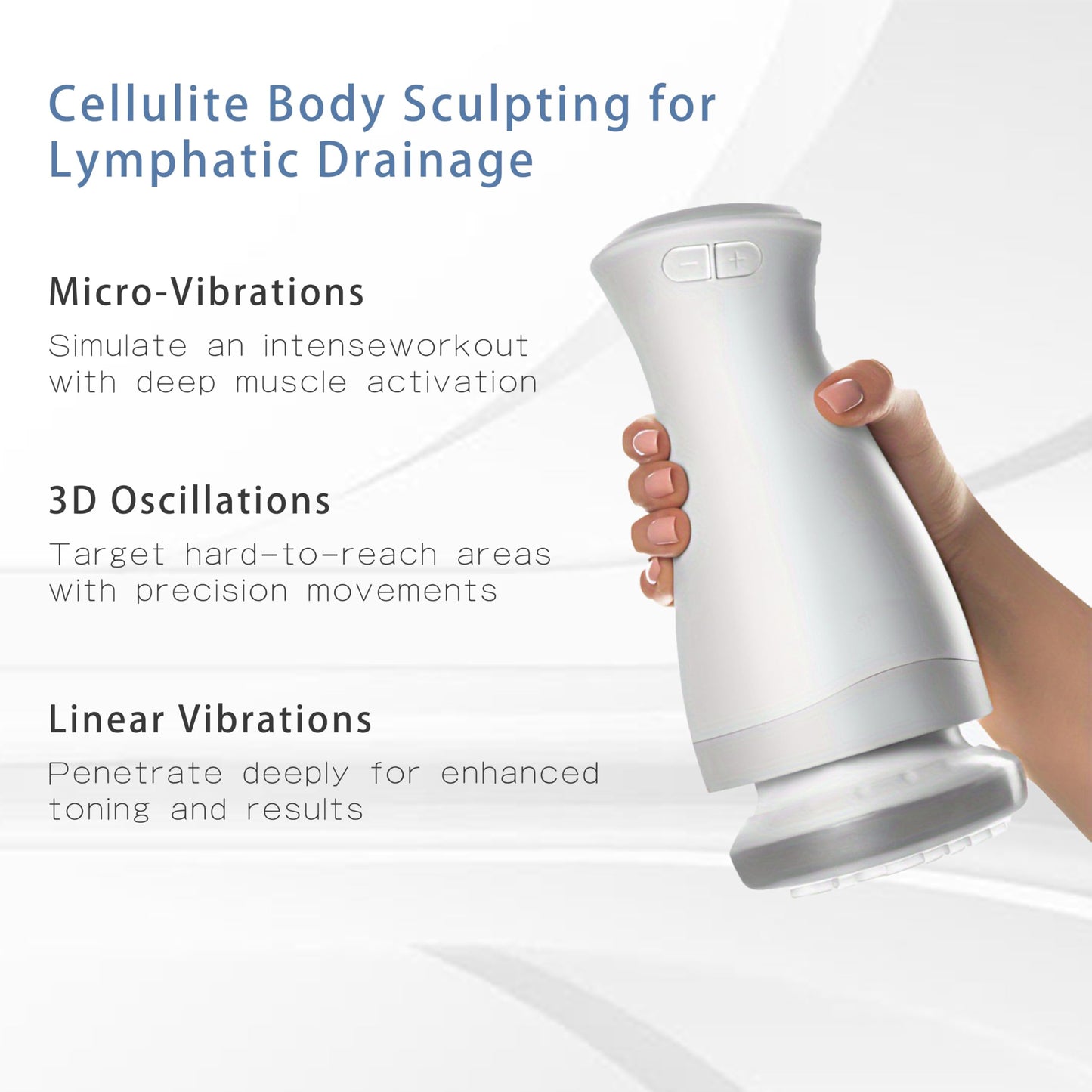 Takzop Cellulite Body Sculpting for Lymphatic Drainage, Reduce Stretch Marks & Cellulite,Wireless & Lightweight Ergonomic Massage Gun