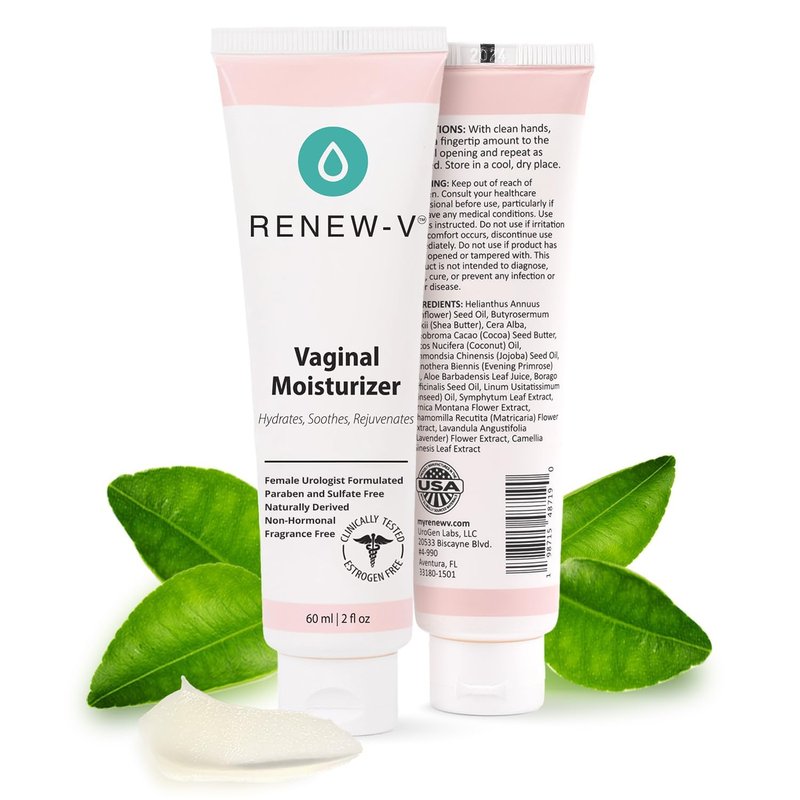 Natural Vaginal Moisturizer - Hormone-Free Vulva Balm for Dryness & Itching Relief | Unscented, Paraben-Free, 2 oz