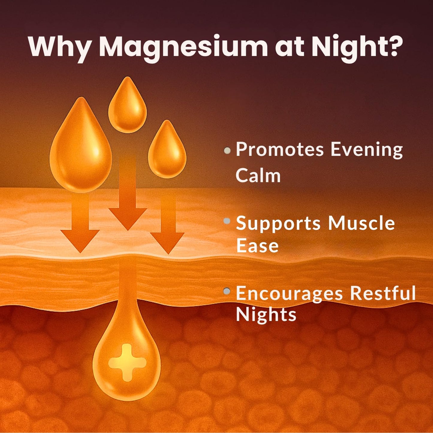 Magnesium Lotion for Sleep & Calm, Topical Magnesium Cream for Relaxation, Nightly Calm, Better Sleep, and for Leg Cramps & Pain