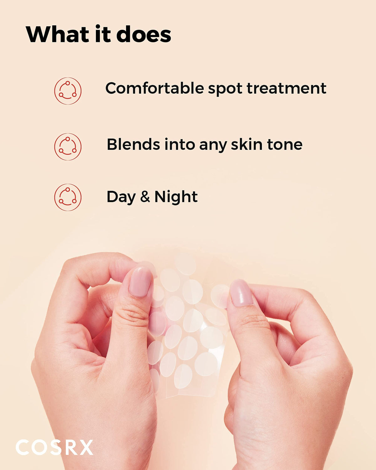 COSRX Master Patch Basic Value Pack, Overnight Acne Patch Hydrocolloid, Blemish Spot Sticker for Face, Strong adhesion & Thicker Spot Cover, 1 Sizes (90 Count)