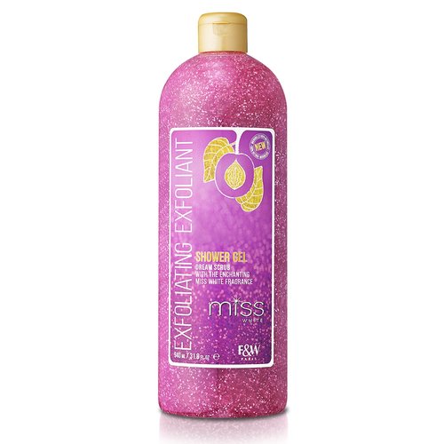 Fair and White, Miss White Exfoliating Shower Gel 1000ml - Formulated to Exfoliate Skin, with Pomegranate and Glycerin