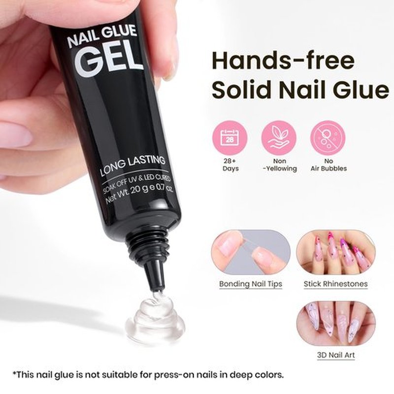 Beetles Tipex Instant Apex Nail Tips, 224Pcs 16 Sizes Pre-Building & Pre-Etched Gel Nail Tips Medium Stiletto Thicker Acrylic Nails False Nail Extension with Uv Nail Glue Nail Lamp for Flat Nails