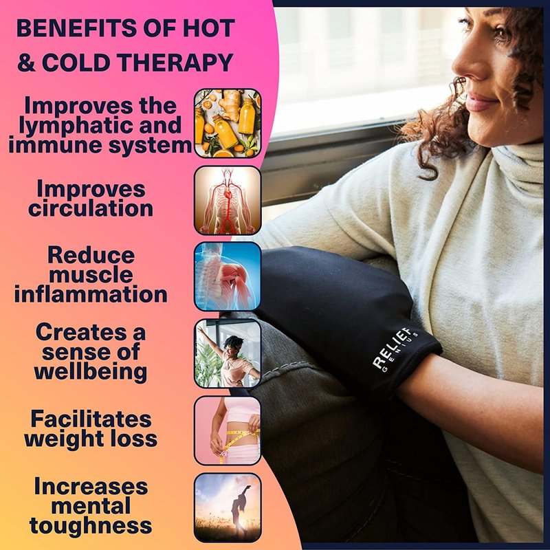 Cold Therapy Socks & Hand Ice Pack Cooling Gloves - Chemotherapy Relief for Neuropathy | Large Size