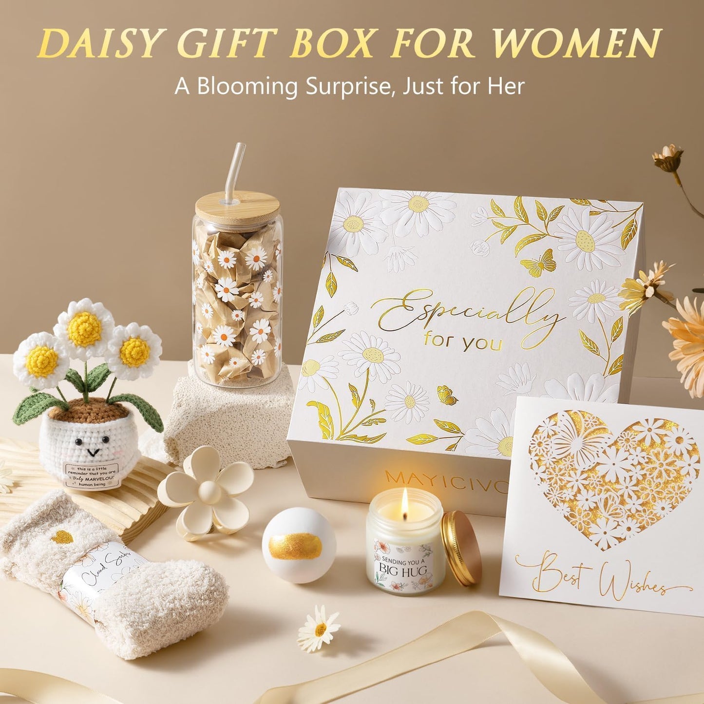 Self Care Package Get Well Soon Gifts Basket for Women Birthday Gifts Set