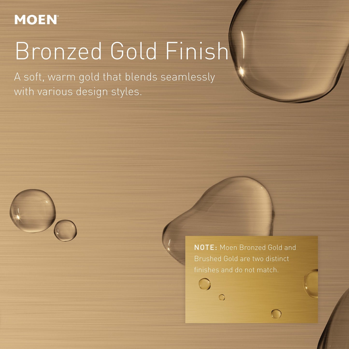 Moen 84021BZG Ronan 1-Handle Bath Faucet, Bronzed Gold