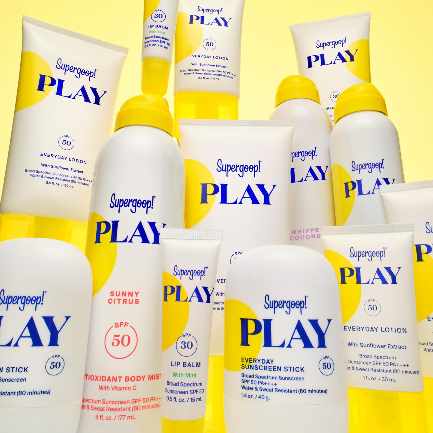 Supergoop! PLAY Antioxidant Body Mist w/Vitamin C - 6 fl oz - SPF 50 PA++++ Broad Spectrum Sunscreen - Body Spray - Great for Active Days - Vanilla Orchid