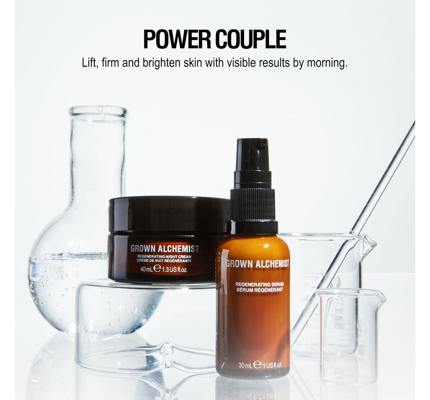 Grown Alchemist Regenerating Serum Anti-Aging Face Moisturizer with Peptide-8, E-2 Polysaccharide, 30 ML