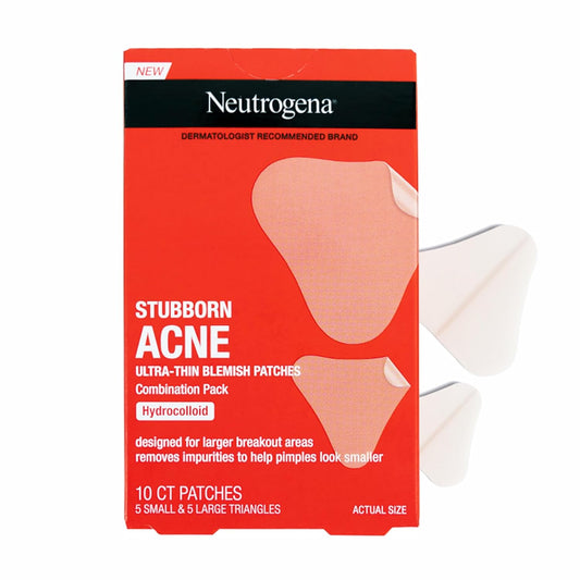 Neutrogena Acne Pimple Patches - Ultra-Thin Hydrocolloid Stickers for All Skin Types | 10 Count