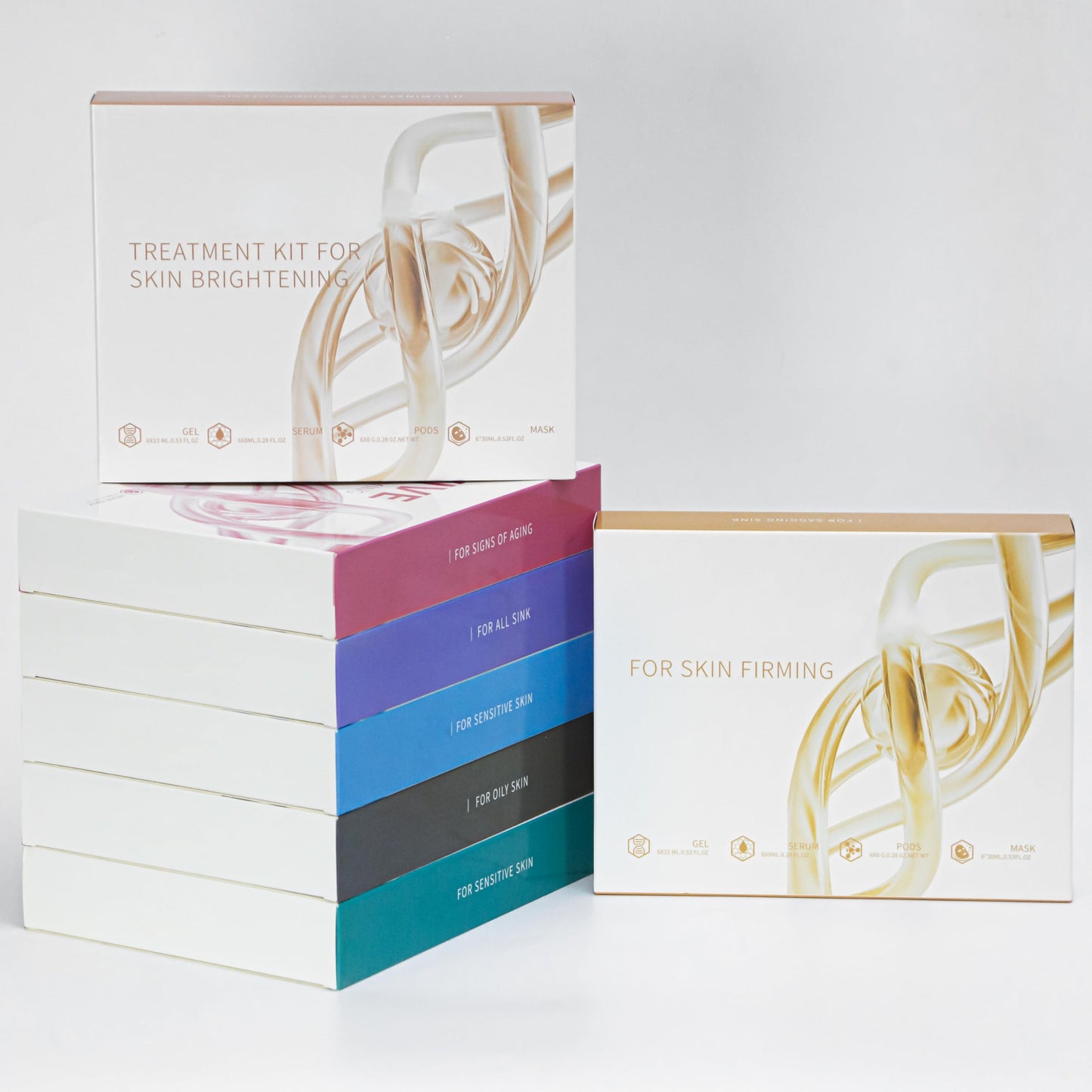Elitzia CO₂ Facial Kit - 6 Sets/Box for CO₂ Oxygen Facial Machine, Skin Firming & Elasticity Enhancement ETDMASK1 (Firming Formula)
