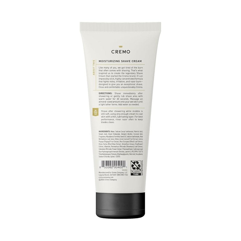 Cremo Original Shave Cream - Ultra-Slick Shaving Cream for Men | 6 Fl Oz, Fights Nicks & Razor Burn