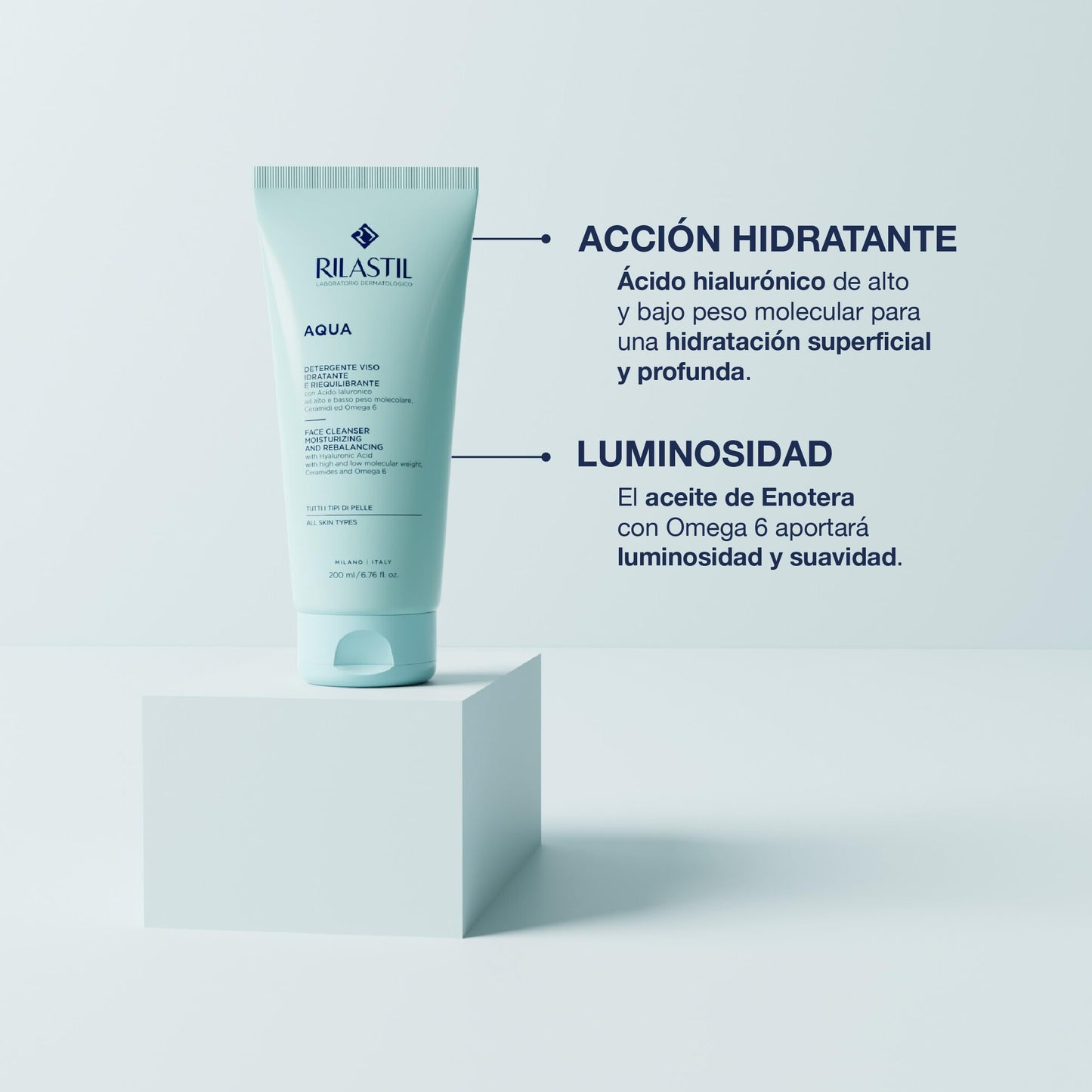 Rilastil Aqua Face Cleanser - 200 ml