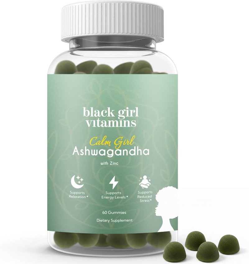 Calm Girl Ashwagandha + Zinc Gummies | Stress Support & Relaxation, Vegan Daily Supplement