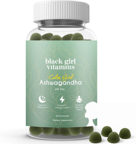 Calm Girl Ashwagandha + Zinc Gummies | Stress Support & Relaxation, Vegan Daily Supplement